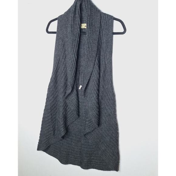 Peruvian Link Alpaca Collection Sweater Vest Women's Ribbed Waterfall Long O/S - Picture 2 of 8